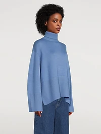 Wool And Organic Cotton Turtleneck Sweater