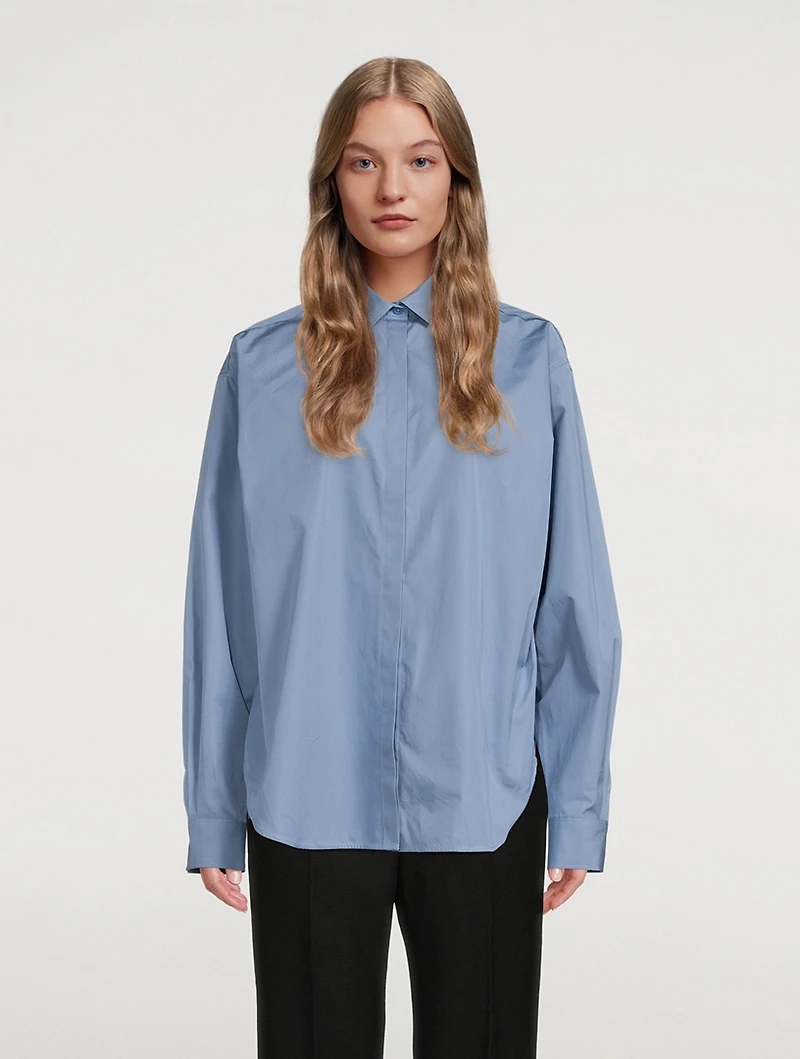 Oversized Cotton Poplin Shirt