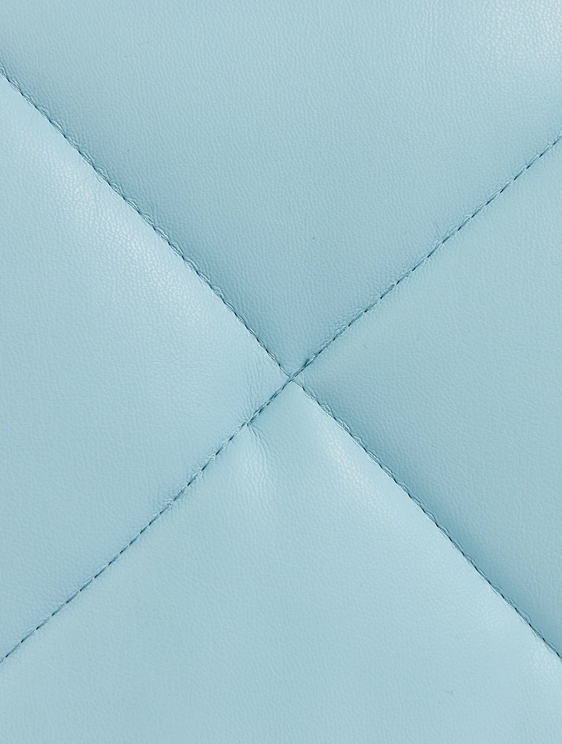 Mini Wanda Quilted Faux Leather Clutch