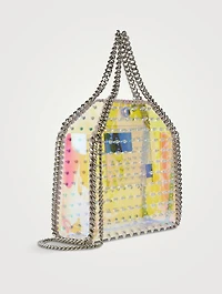 Mini Falabella Holographic Tote Bag with Studs