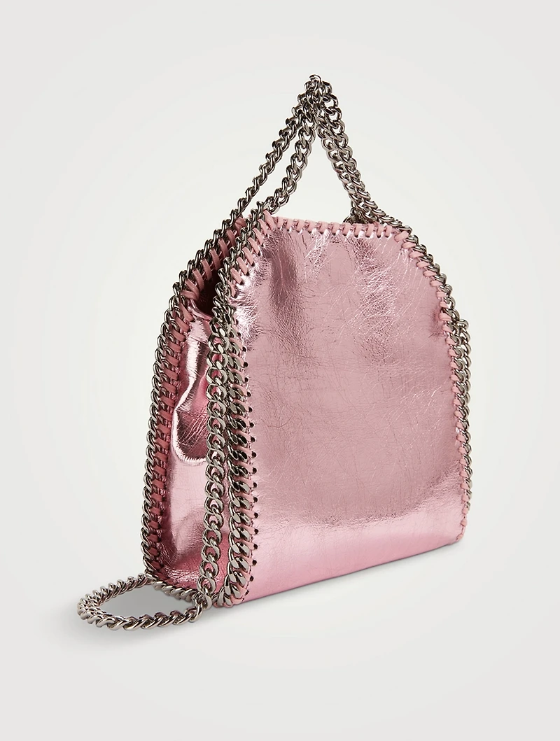 Tiny Falabella Metallic Tote Bag