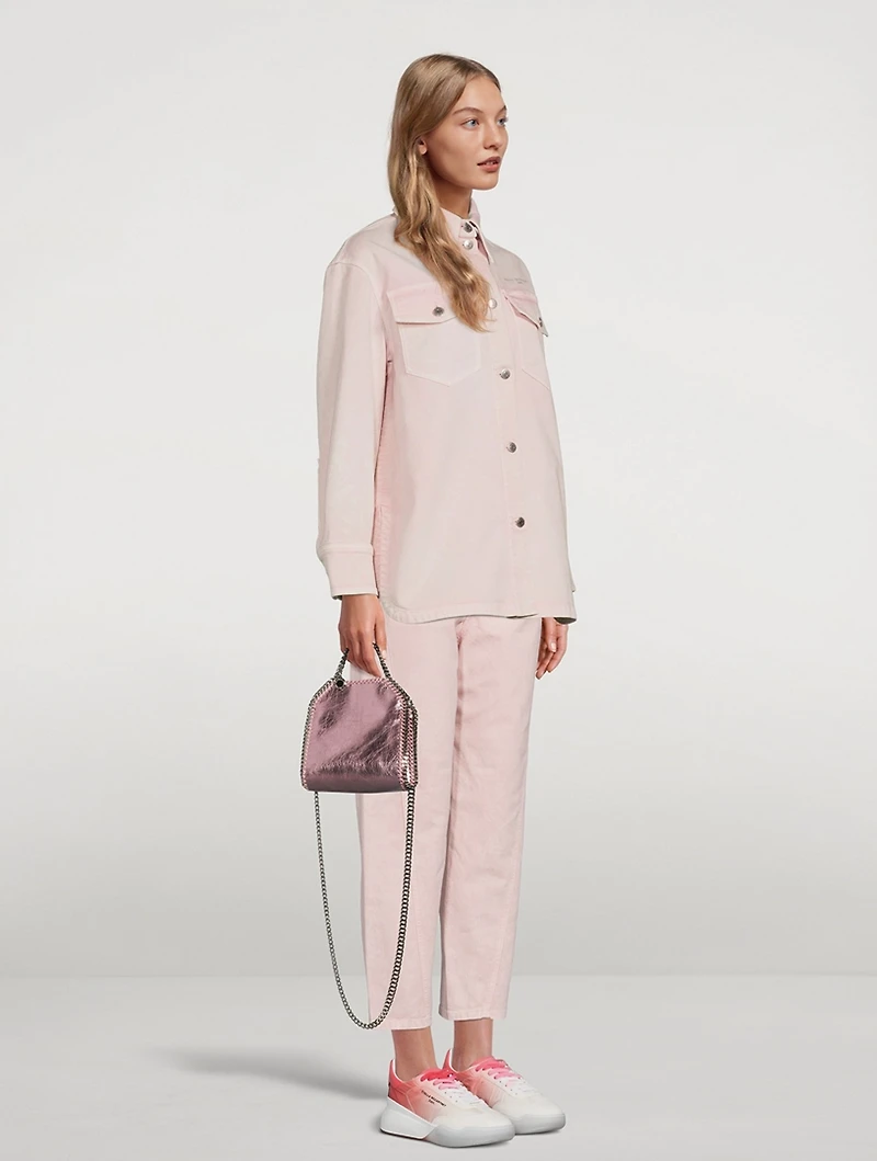 Tiny Falabella Metallic Tote Bag