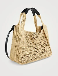 Stella Logo Raffia Tote Bag