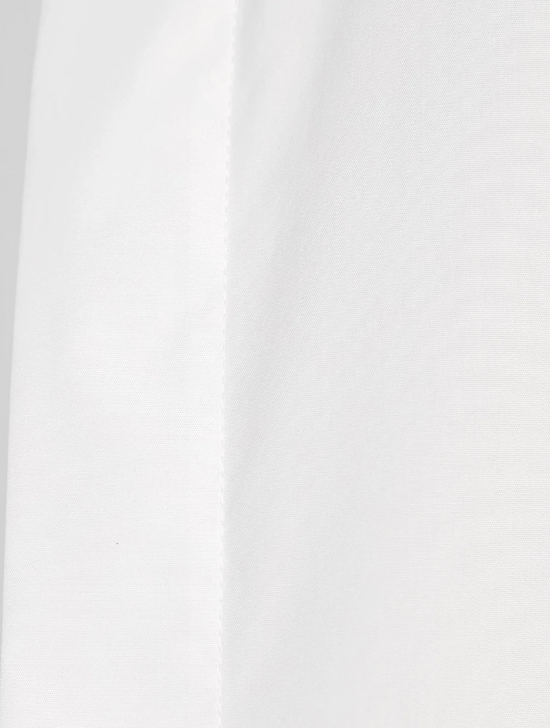 Double Stand Collar Cotton Shirt
