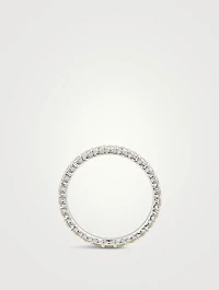 18K White Gold Signature Eternity Band With Diamonds