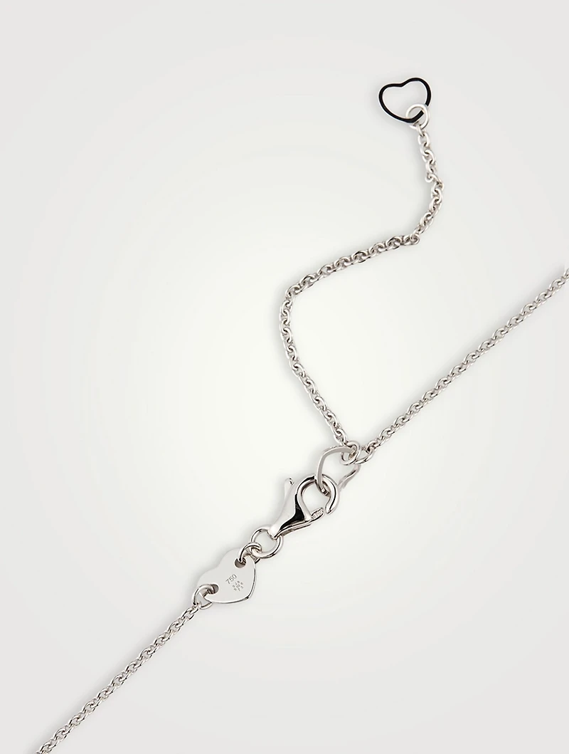 18K Gold Fulfillment Pendant Necklace With Diamonds