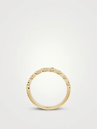 18K Gold Lorelei Floral Band With Diamonds