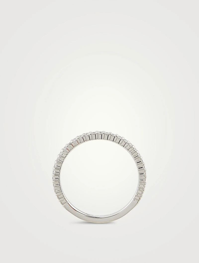 Simply Bridal Wedding Band With Diamonds