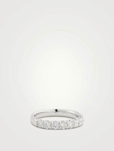 18K Gold Signature 9 Stone Band With Diamonds