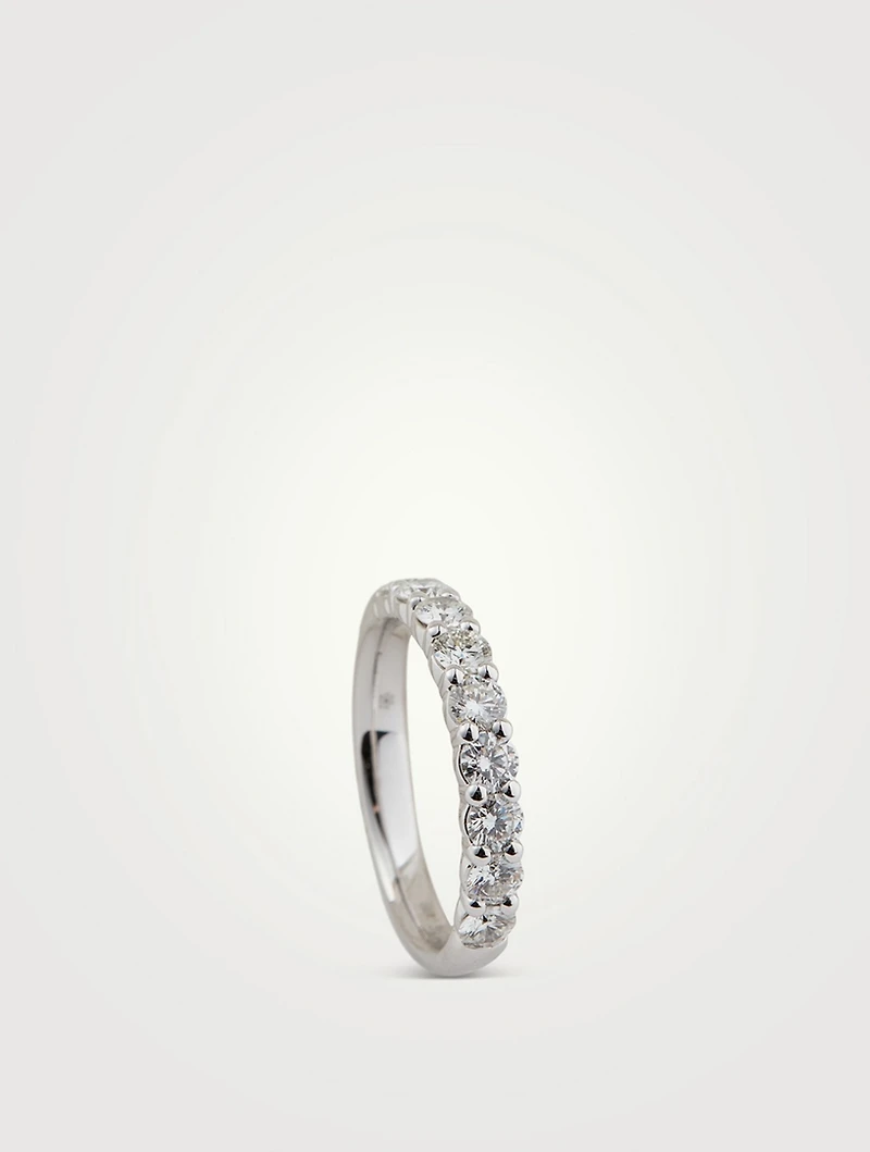 18K Gold Signature 9 Stone Band With Diamonds