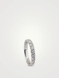 18K Gold Signature 9 Stone Band With Diamonds