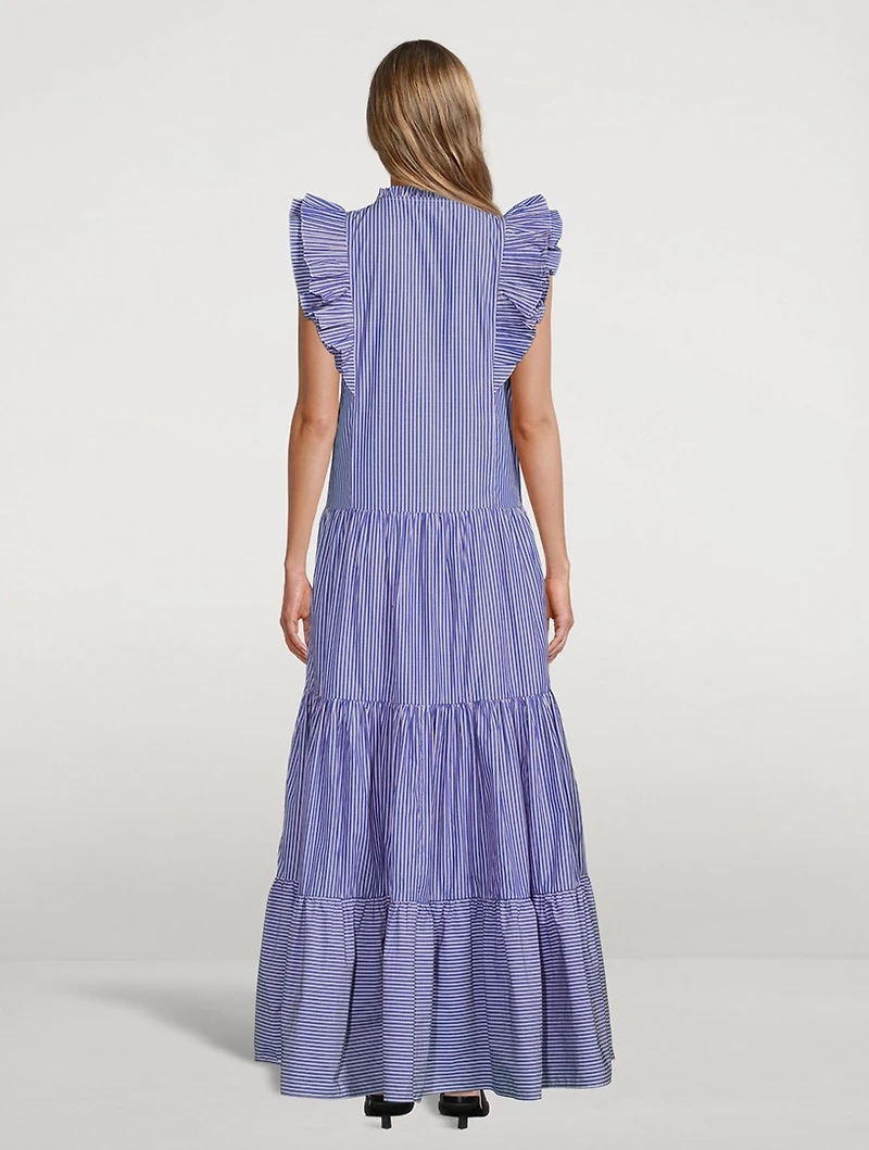 Rosane Maxi Shirt Dress Stripe