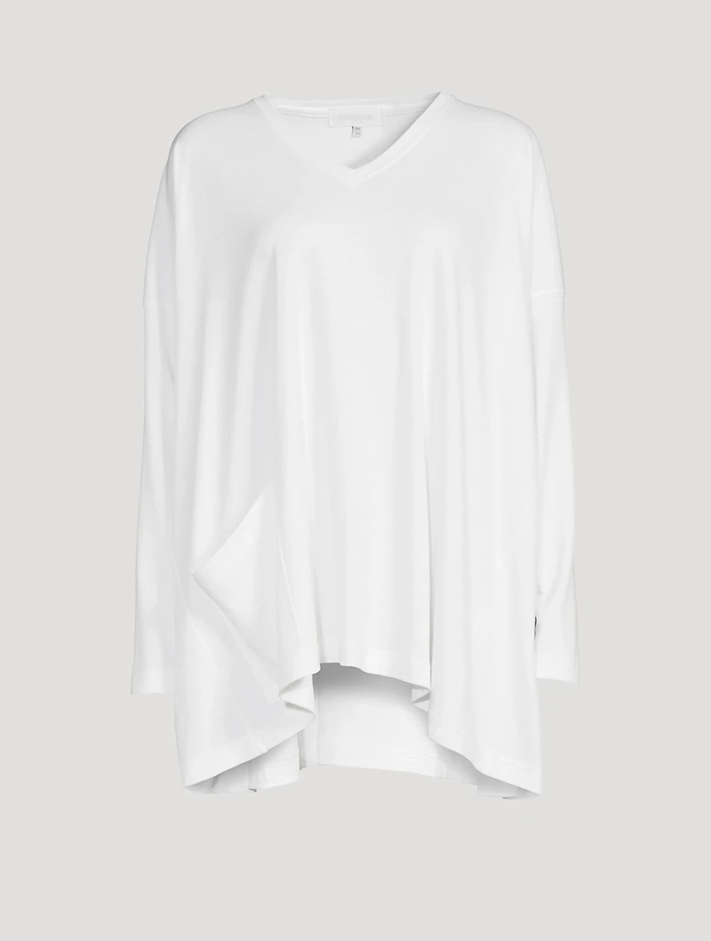 Long T-Shirt With Patch Pocket