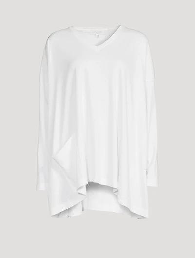 Long T-Shirt With Patch Pocket