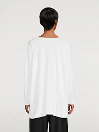 Long T-Shirt With Patch Pocket