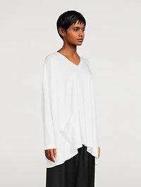 Long T-Shirt With Patch Pocket
