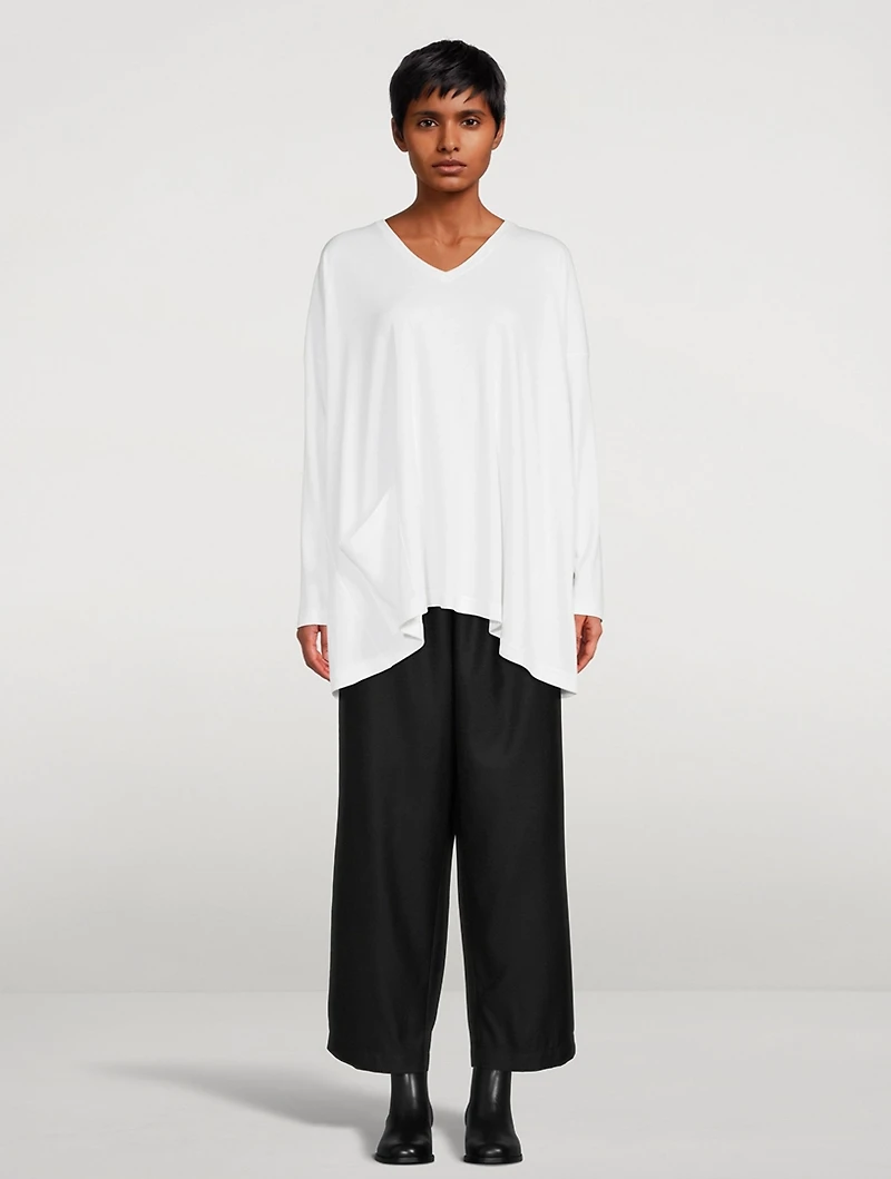 Long T-Shirt With Patch Pocket