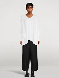 Long T-Shirt With Patch Pocket