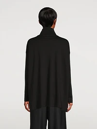 Overlapping Scrunch-Neck T-Shirt