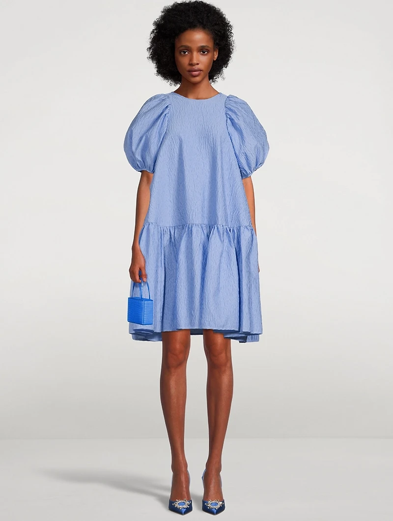 Alexa Puff-Sleeve Dress
