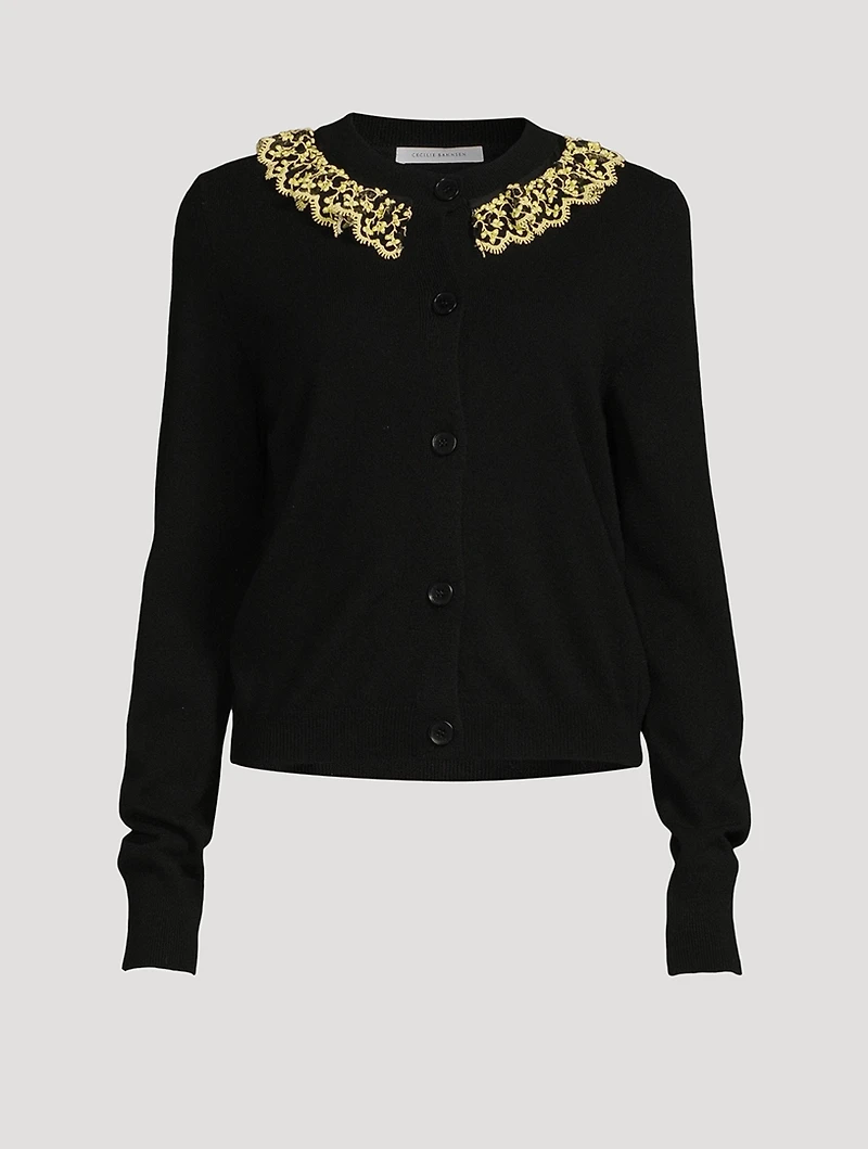 Farrah Cashmere And Wool Cardigan