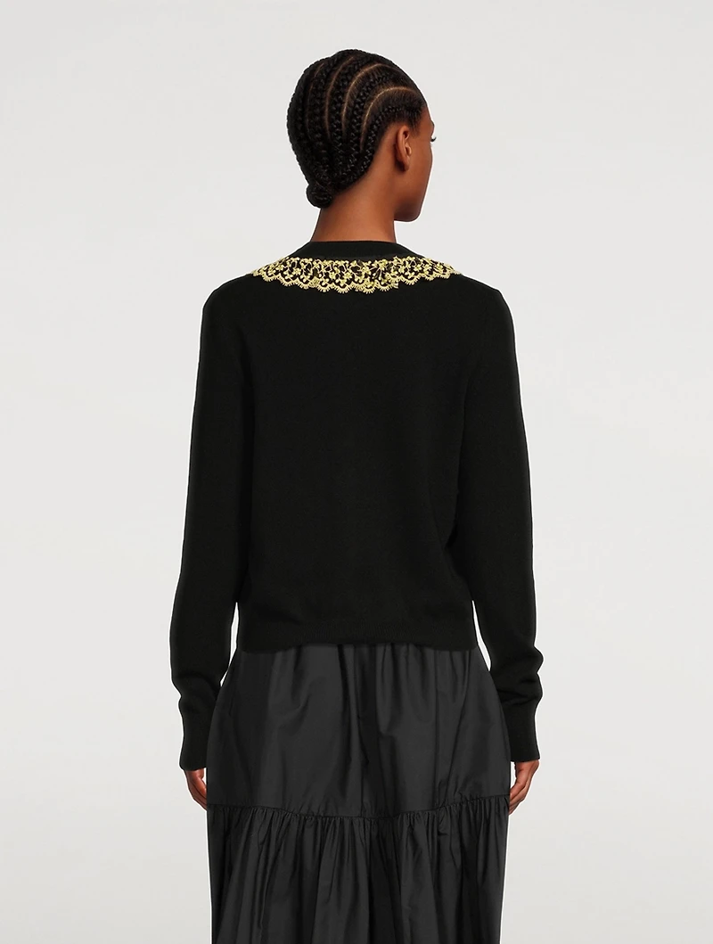 Farrah Cashmere And Wool Cardigan
