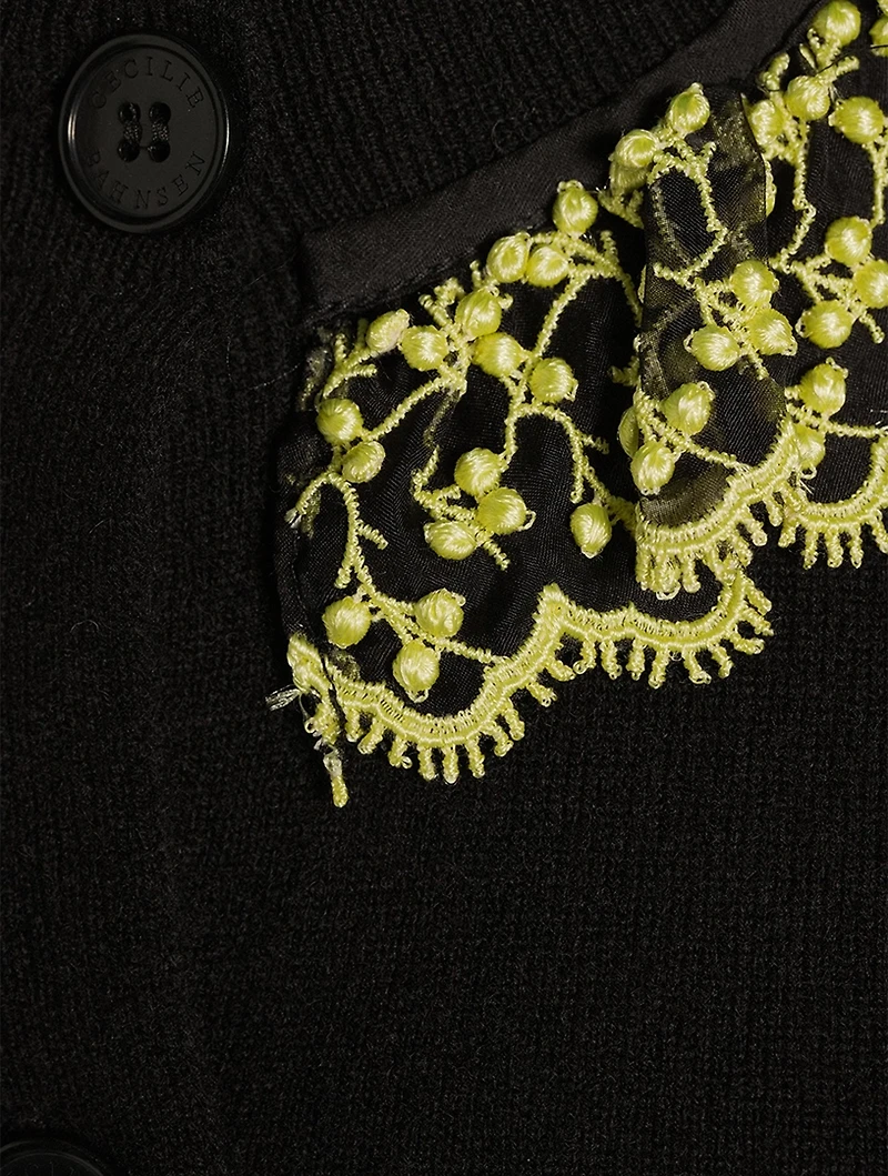 Farrah Cashmere And Wool Cardigan