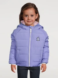 Hop x Sparkle Reversible Puffer Jacket With Hood