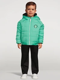 Spiek x Patch Reversible Puffer Jacket With Hood