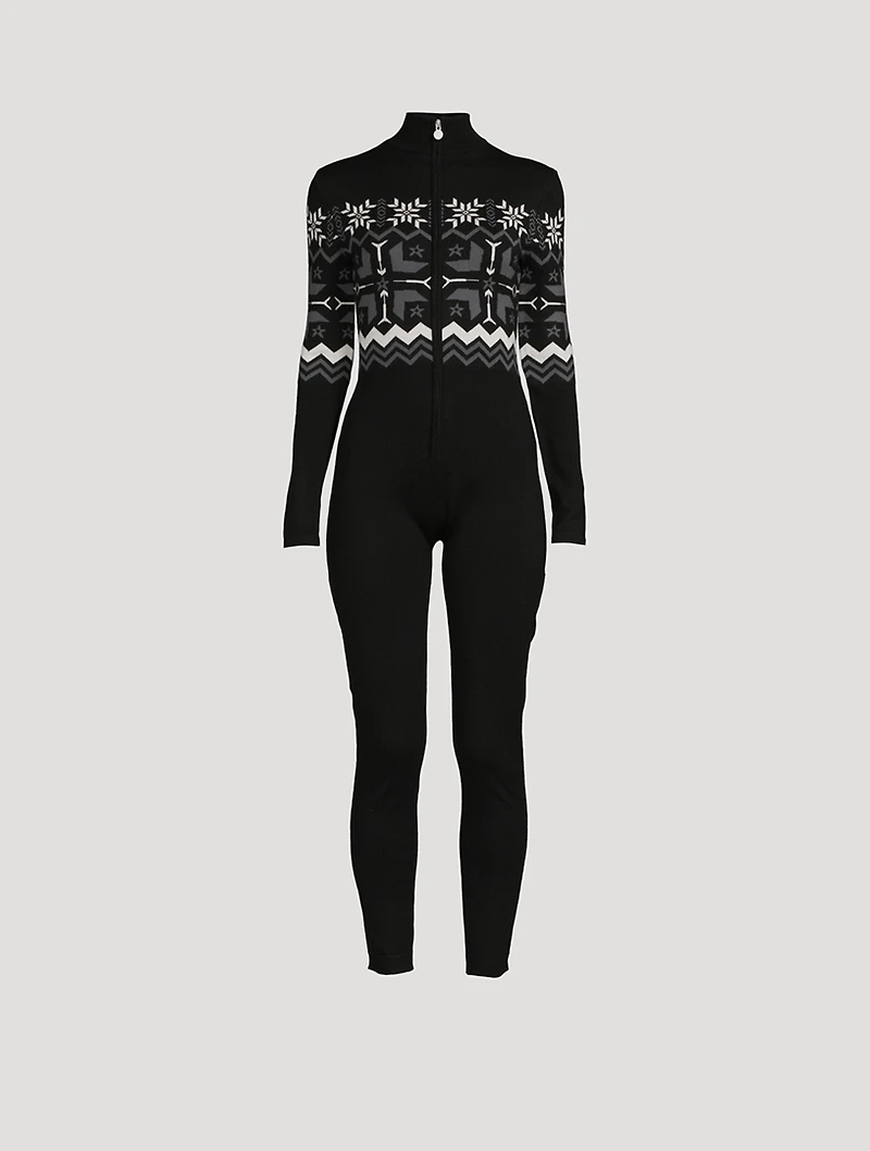 Nordic Wool Long-Sleeve Jumpsuit