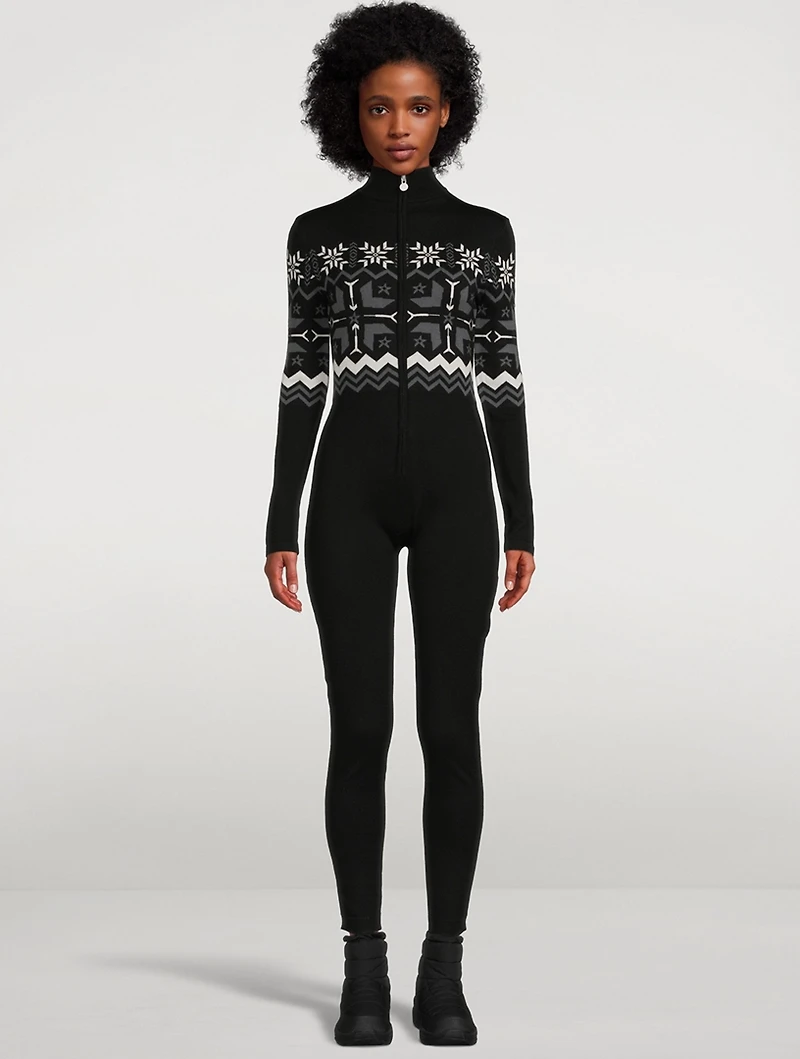 Nordic Wool Long-Sleeve Jumpsuit