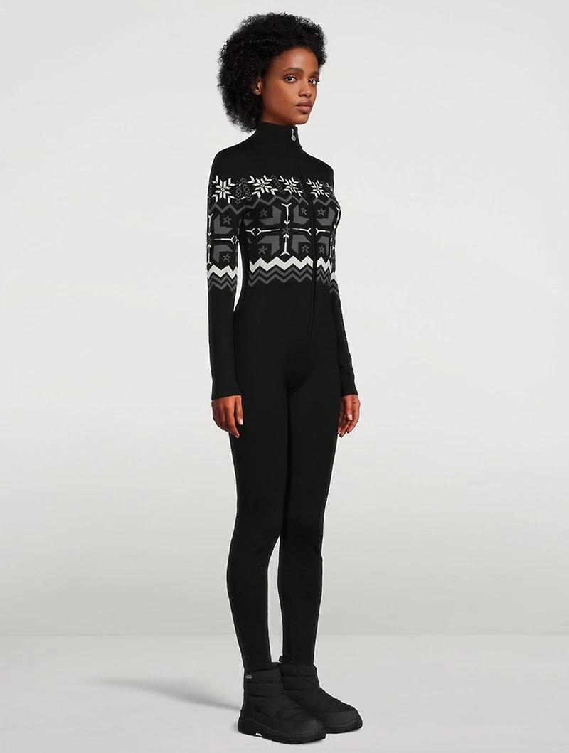 Nordic Wool Long-Sleeve Jumpsuit