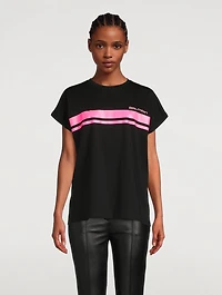 Cotton Logo Stripe T-Shirt