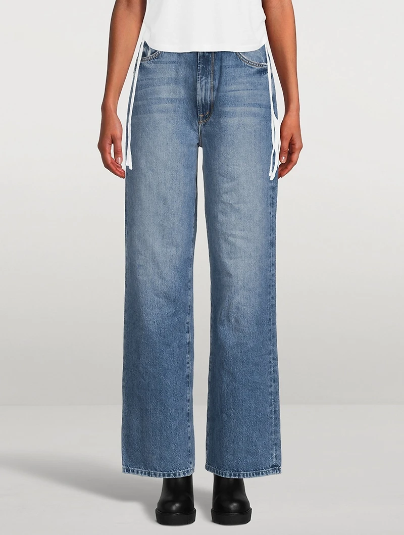 Tunnel Vision Sneak Wide-Leg Jeans