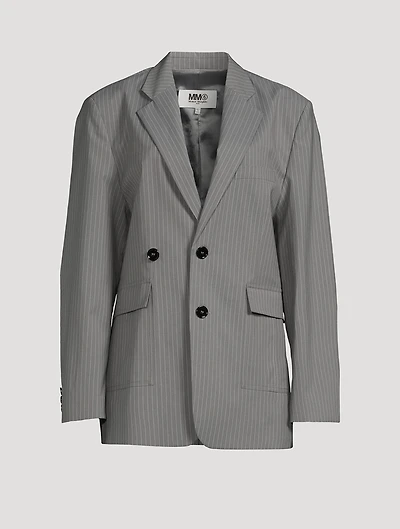 Pinstripe Blazer