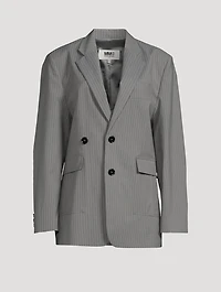 Pinstripe Blazer
