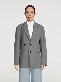 Pinstripe Blazer