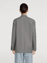 Pinstripe Blazer