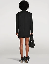 Creased Twill Blazer