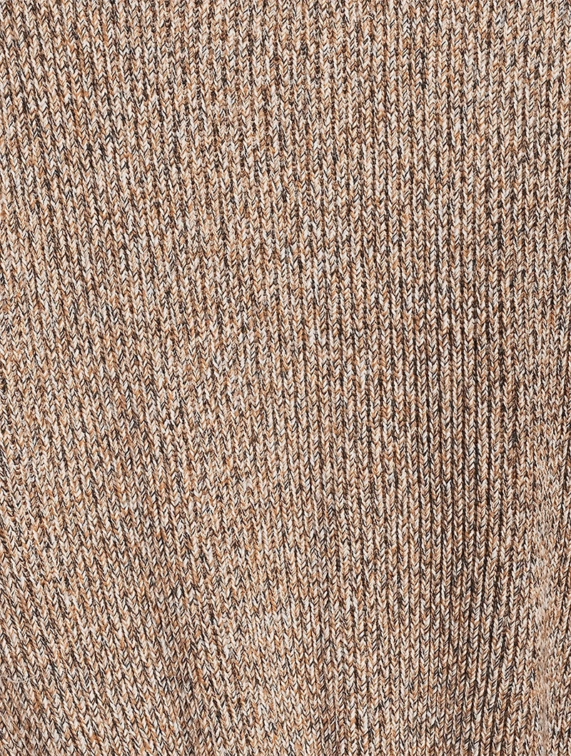 Double-Zip Knit Cardigan