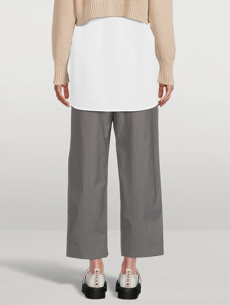 Pinstripe Trousers