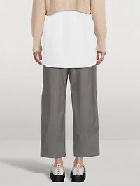 Pinstripe Trousers