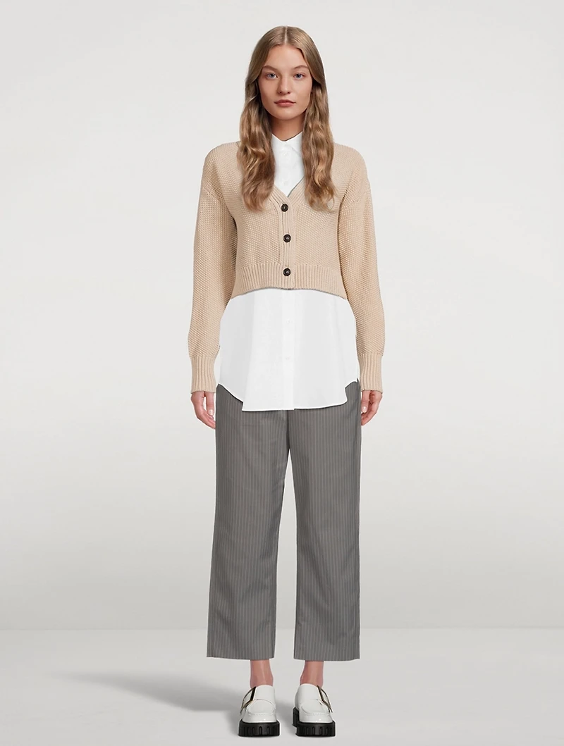 Pinstripe Trousers