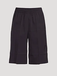 Creased Twill Bermuda Shorts