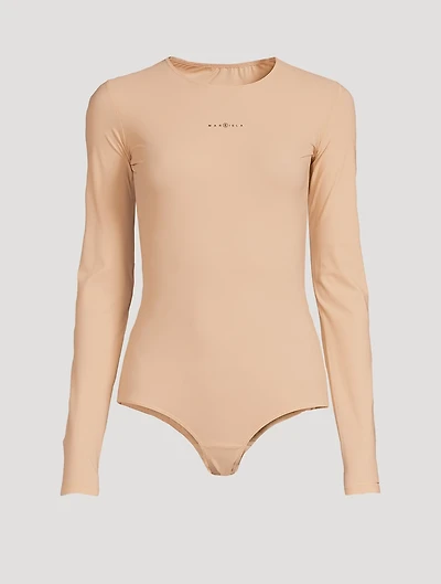 Long-Sleeve Bodysuit With Logo