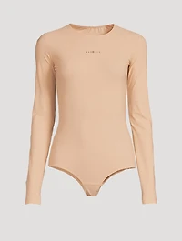 Long-Sleeve Bodysuit With Logo