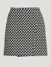Wrap Mini Skirt Geo Print