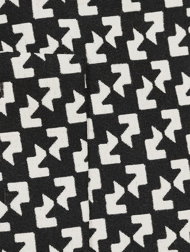 Wrap Mini Skirt Geo Print