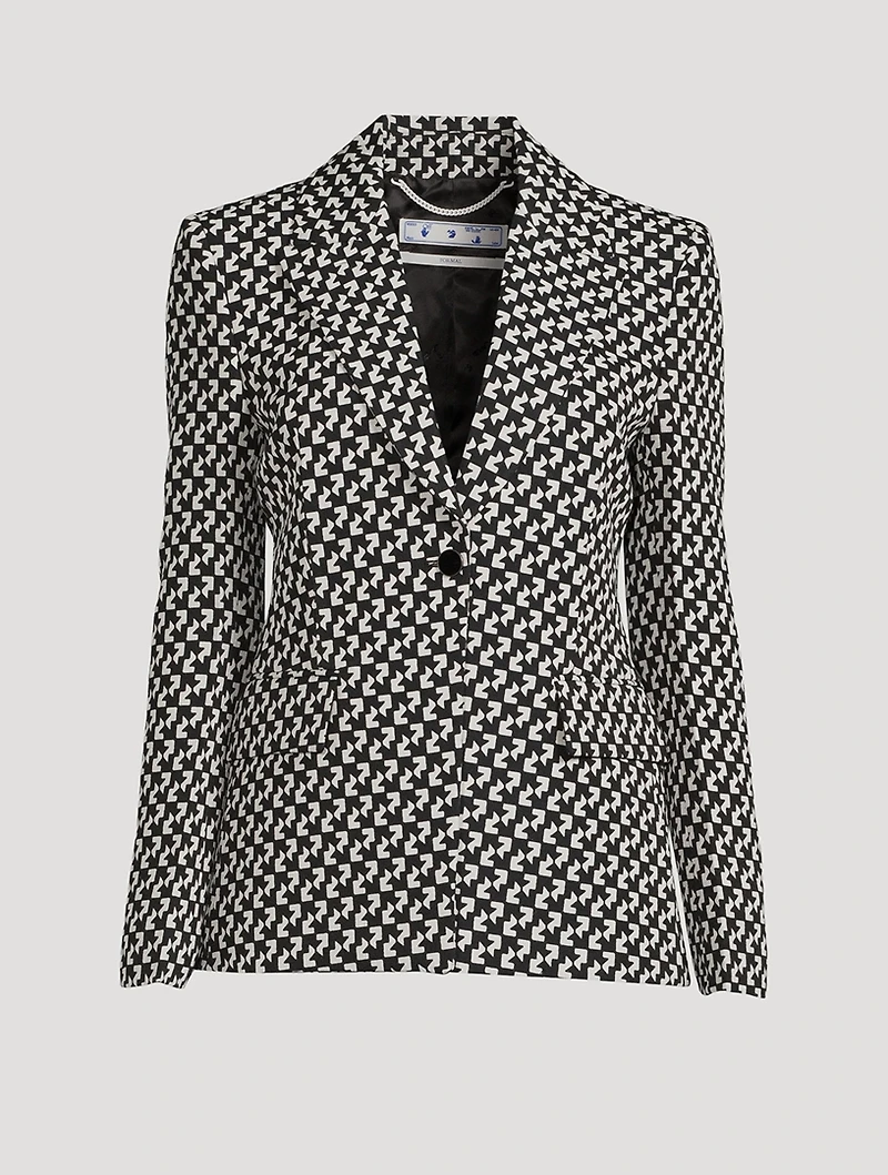 Blazer Geo Print