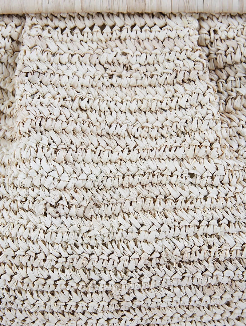 Signe Knit Raffia Clutch